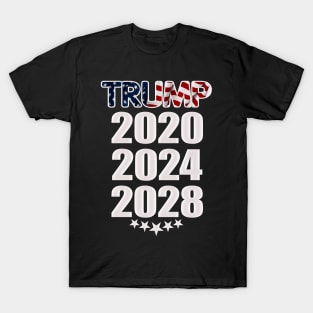 Trump 2020 2024 2028 T-Shirt